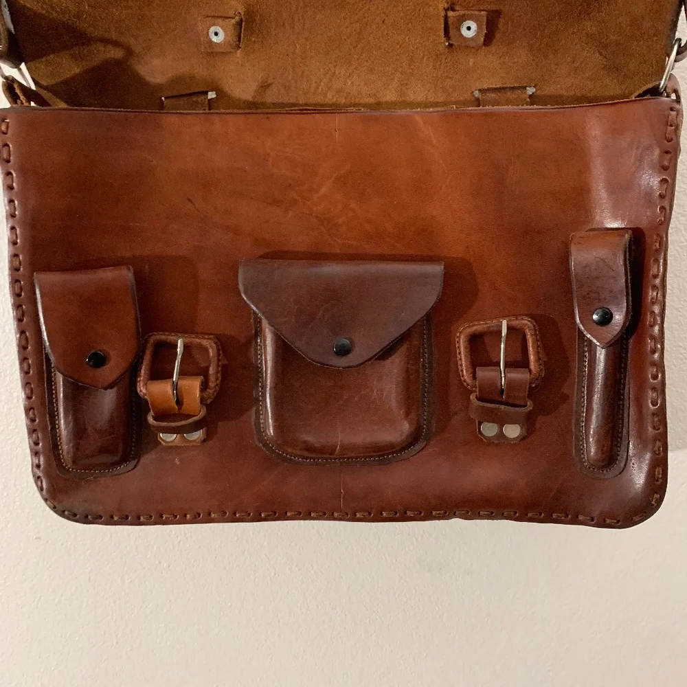 Mexican Leather Satchel Bag